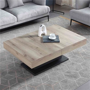 लकड़ी की आयताकार विस्तार योग्य डाइनिंग टेबल